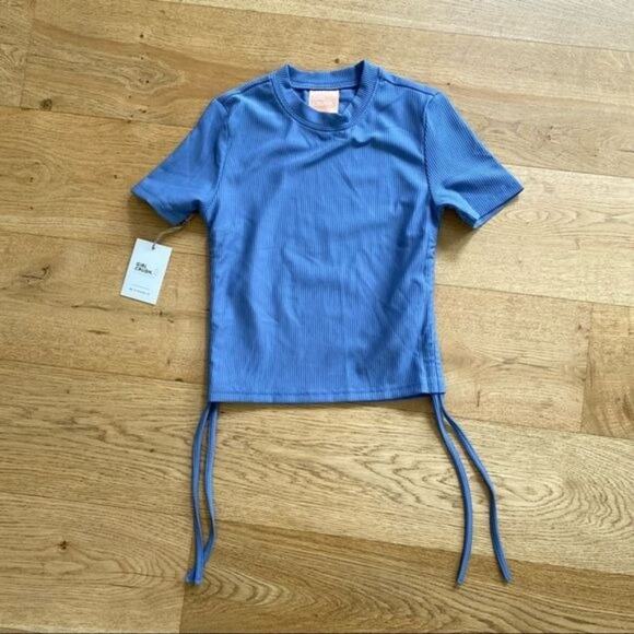 Girl Crush Recycled Crop Tee in Storm - Picture 1 of 7